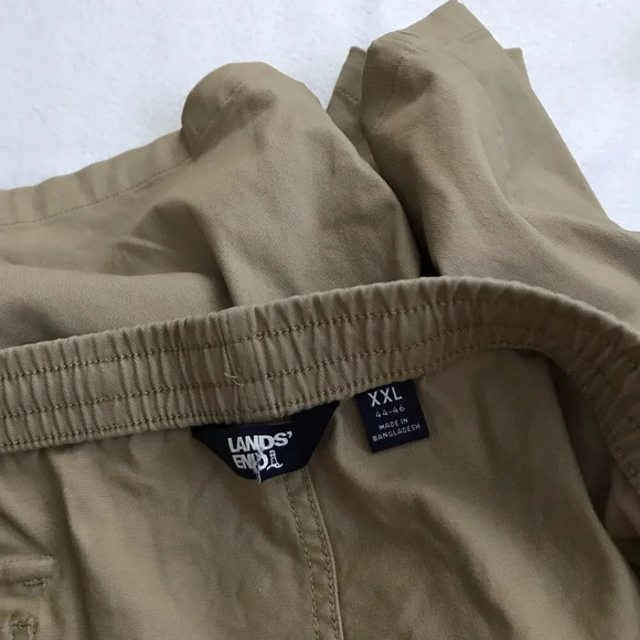 Lands' End NWOT Khaki Pull On Shorts Men XXL - Picture 8 of 10